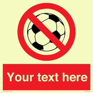 Custom No Ball Games Sign